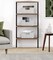 Sorbus Woven Basket Bin Set - Shelf Storage Tote Baskets for Household Items - Stackable with Woven Straps and built-in Carry Handles (3 Pack)